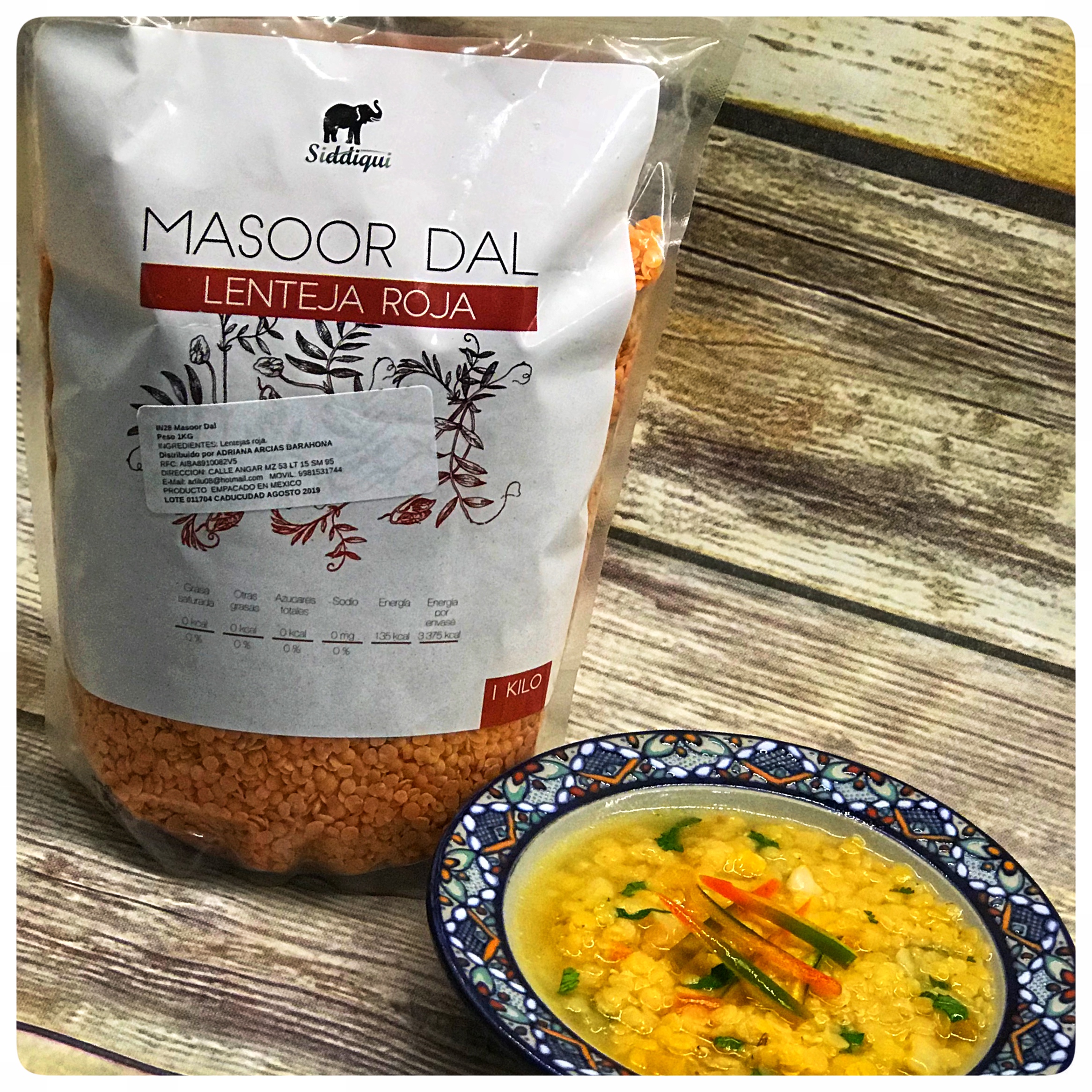 Sopa Vegana de lentejas rojas de la india – Massor Dal